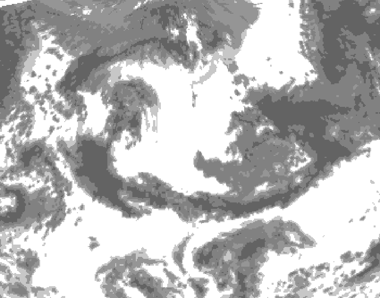 GDPS total cloud 234 hour forecast chart for Canada based on 2026/05/21 0000Z data