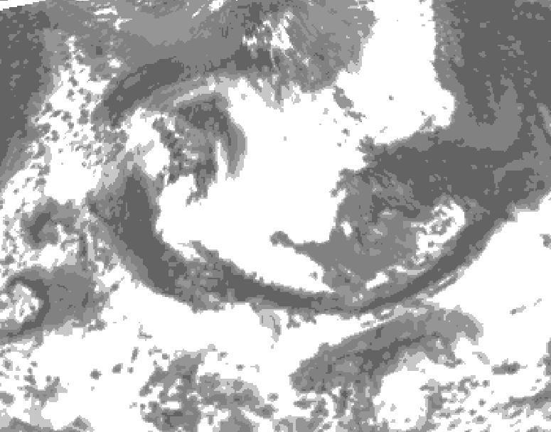 GDPS total cloud 240 hour forecast chart for Canada based on 2026/05/21 0000Z data