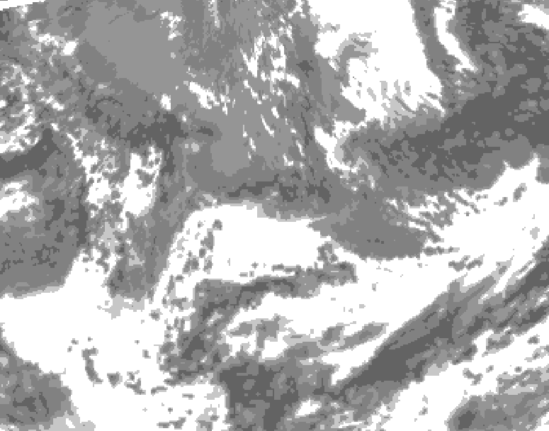 GDPS total cloud 012 hour forecast chart for Canada based on 2026/05/21 1200Z data