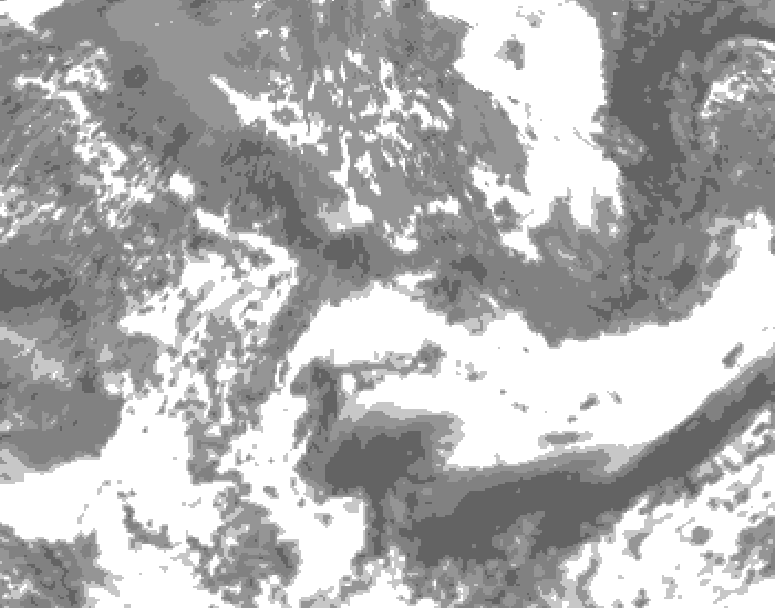 GDPS total cloud 036 hour forecast chart for Canada based on 2026/05/21 1200Z data