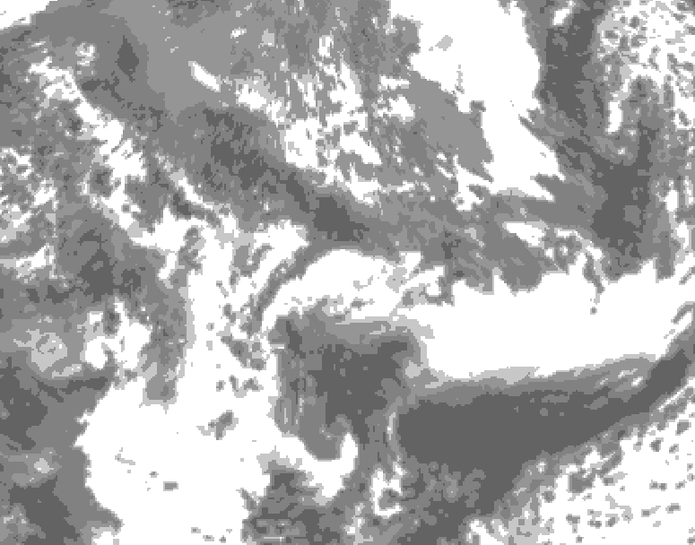 GDPS total cloud 048 hour forecast chart for Canada based on 2026/05/21 1200Z data