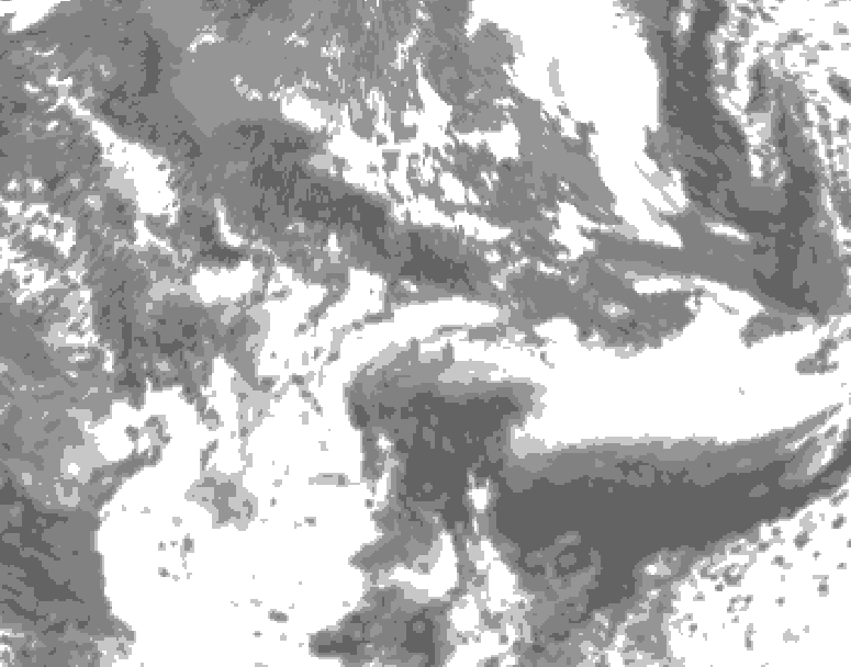 GDPS total cloud 054 hour forecast chart for Canada based on 2026/05/21 1200Z data