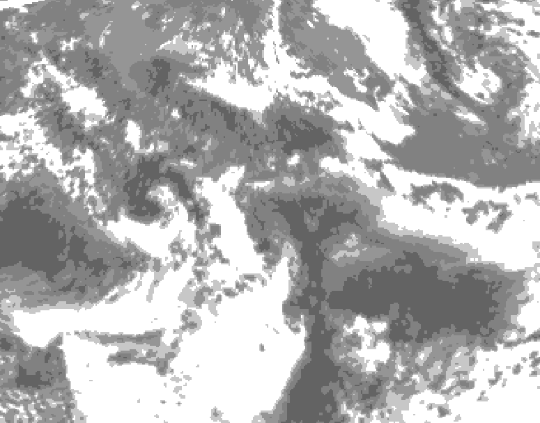 GDPS total cloud 078 hour forecast chart for Canada based on 2026/05/21 1200Z data