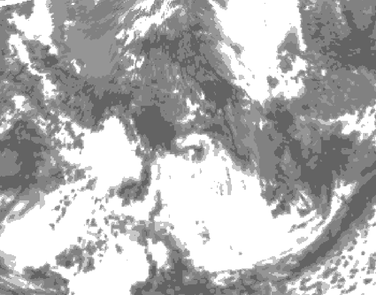 GDPS total cloud 168 hour forecast chart for Canada based on 2026/05/21 1200Z data