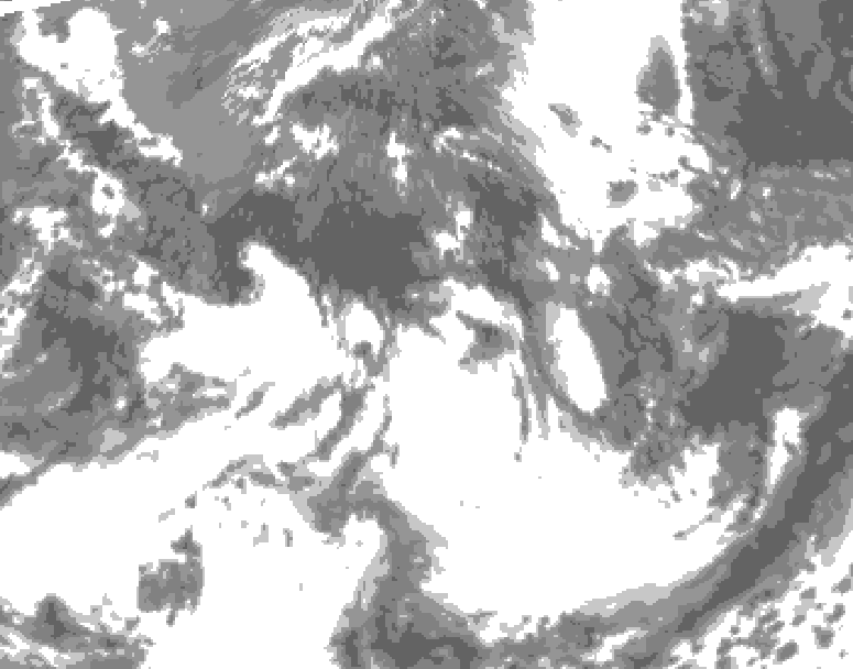 GDPS total cloud 174 hour forecast chart for Canada based on 2026/05/21 1200Z data