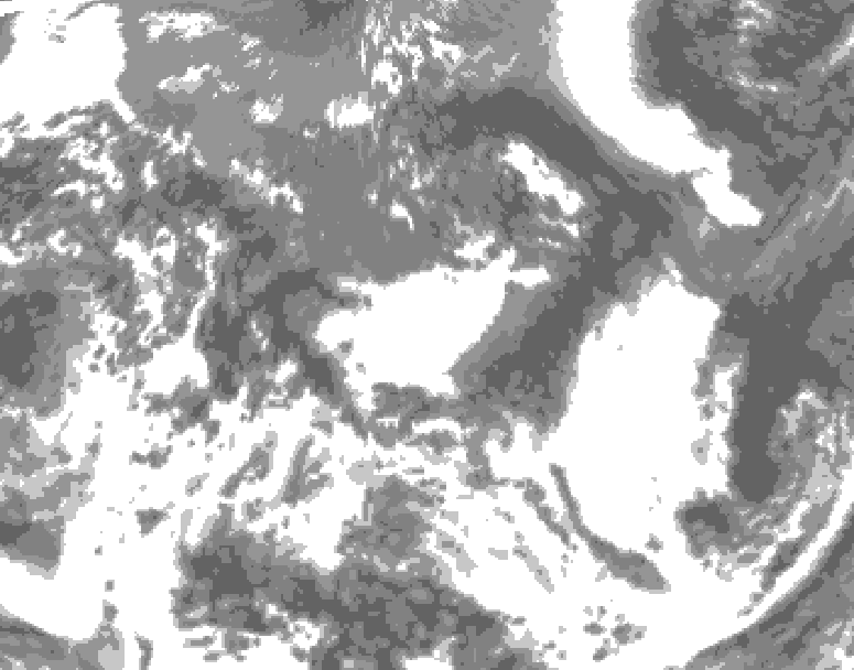 GDPS total cloud 216 hour forecast chart for Canada based on 2026/05/21 1200Z data