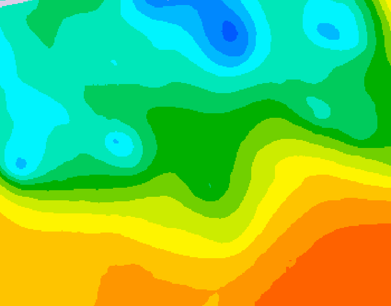 GDPS 500 millibar geopotential height 072 hour forecast chart for Canada based on 2026/05/22 0000Z data
