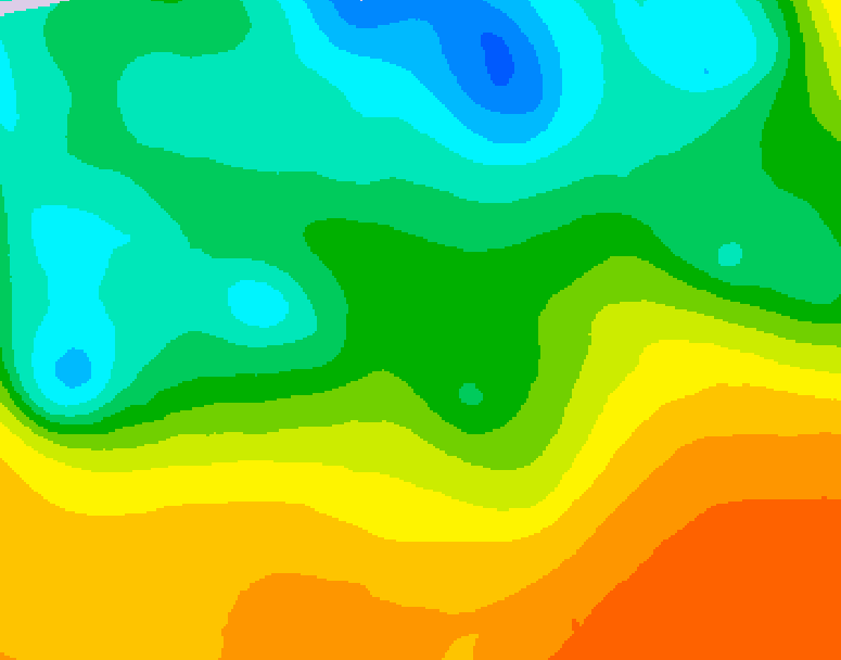 GDPS 500 millibar geopotential height 078 hour forecast chart for Canada based on 2026/05/22 0000Z data
