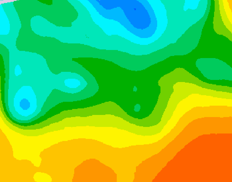 GDPS 500 millibar geopotential height 084 hour forecast chart for Canada based on 2026/05/22 0000Z data