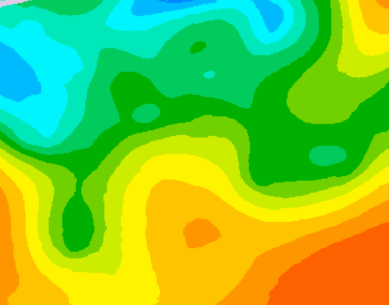GDPS 500 millibar geopotential height 120 hour forecast chart for Canada based on 2026/05/22 0000Z data