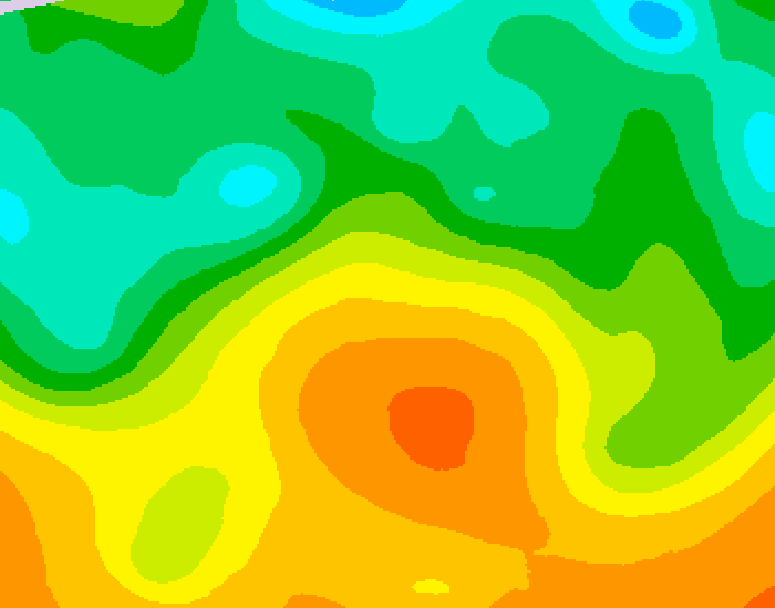 GDPS 500 millibar geopotential height 180 hour forecast chart for Canada based on 2026/05/22 0000Z data