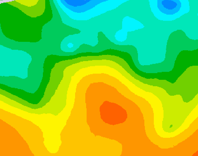 GDPS 500 millibar geopotential height 198 hour forecast chart for Canada based on 2026/05/22 0000Z data