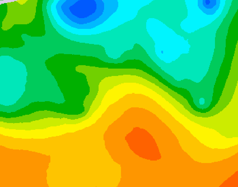 GDPS 500 millibar geopotential height 222 hour forecast chart for Canada based on 2026/05/22 0000Z data