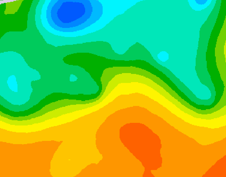 GDPS 500 millibar geopotential height 234 hour forecast chart for Canada based on 2026/05/22 0000Z data