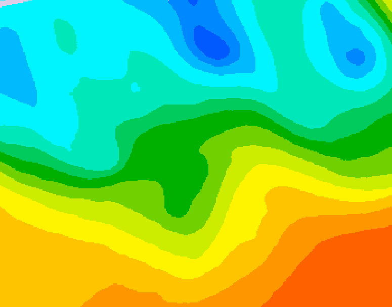 GDPS 500 millibar geopotential height 042 hour forecast chart for Canada based on 2026/05/22 1200Z data