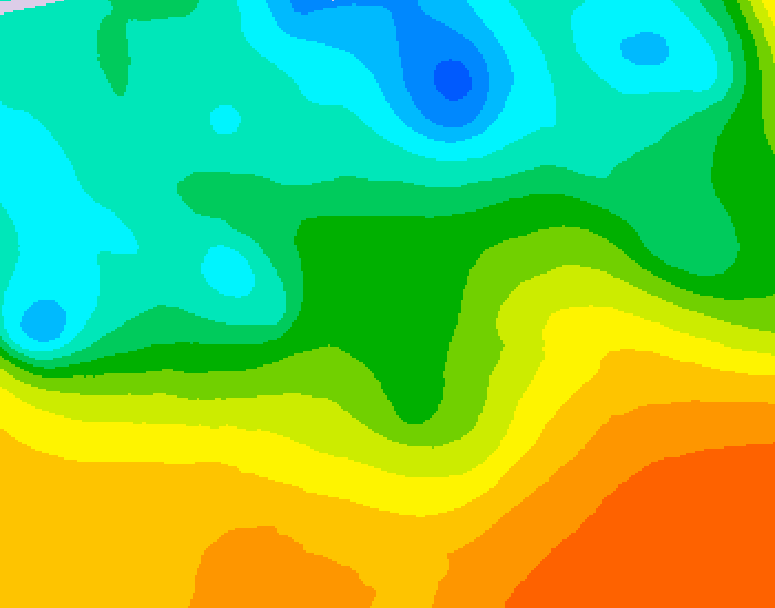 GDPS 500 millibar geopotential height 060 hour forecast chart for Canada based on 2026/05/22 1200Z data