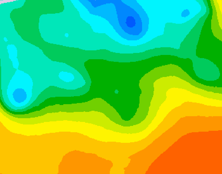 GDPS 500 millibar geopotential height 066 hour forecast chart for Canada based on 2026/05/22 1200Z data