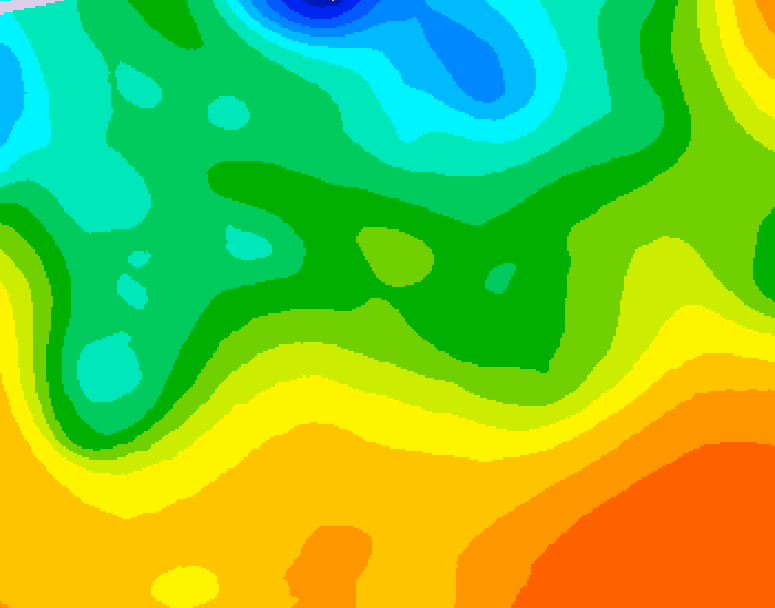 GDPS 500 millibar geopotential height 084 hour forecast chart for Canada based on 2026/05/22 1200Z data