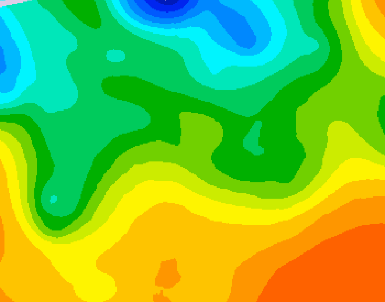 GDPS 500 millibar geopotential height 090 hour forecast chart for Canada based on 2026/05/22 1200Z data