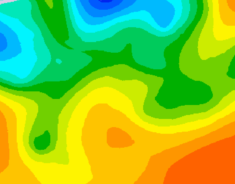 GDPS 500 millibar geopotential height 108 hour forecast chart for Canada based on 2026/05/22 1200Z data