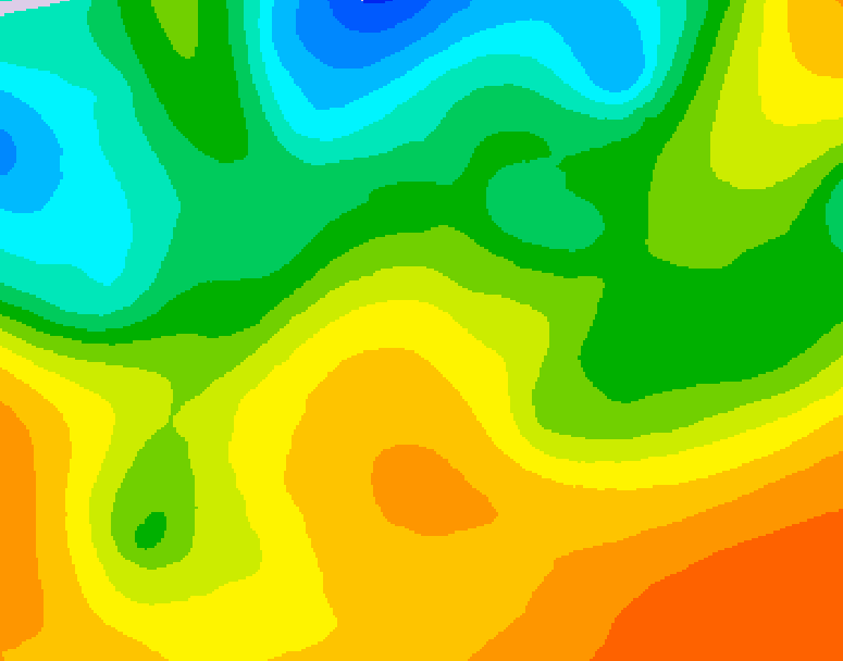 GDPS 500 millibar geopotential height 114 hour forecast chart for Canada based on 2026/05/22 1200Z data