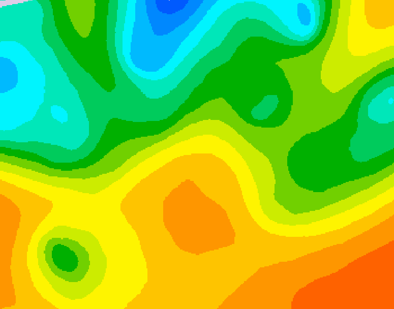 GDPS 500 millibar geopotential height 126 hour forecast chart for Canada based on 2026/05/22 1200Z data