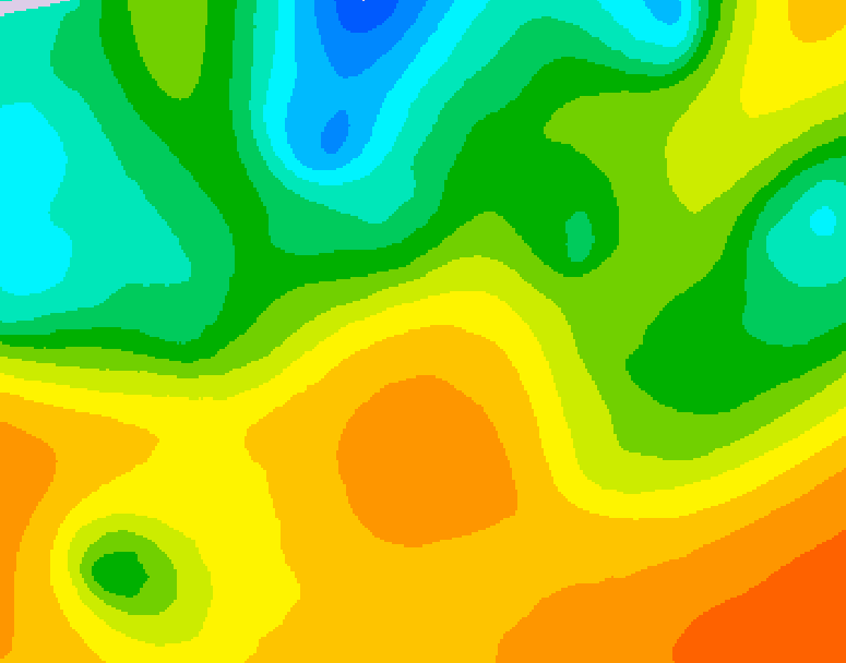 GDPS 500 millibar geopotential height 132 hour forecast chart for Canada based on 2026/05/22 1200Z data