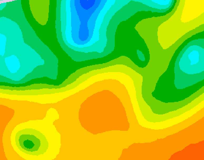 GDPS 500 millibar geopotential height 138 hour forecast chart for Canada based on 2026/05/22 1200Z data