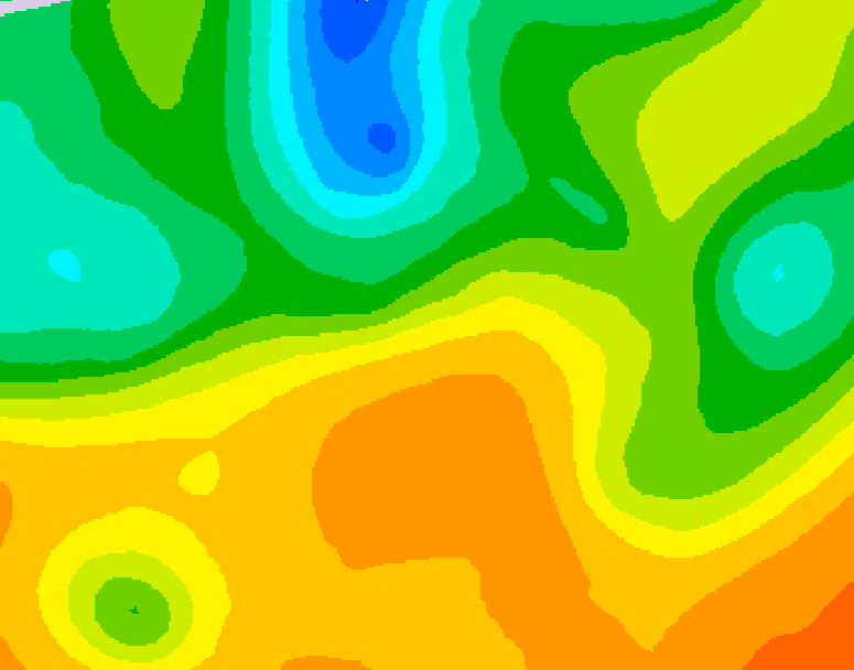 GDPS 500 millibar geopotential height 150 hour forecast chart for Canada based on 2026/05/22 1200Z data