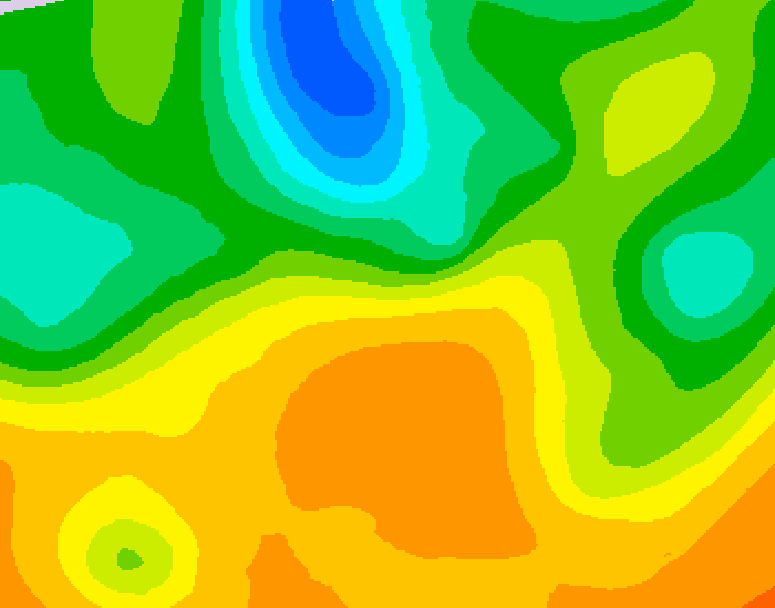 GDPS 500 millibar geopotential height 162 hour forecast chart for Canada based on 2026/05/22 1200Z data