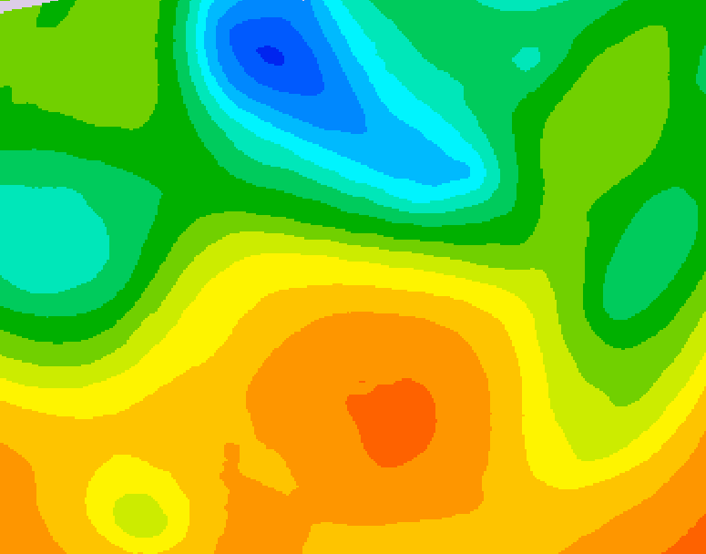 GDPS 500 millibar geopotential height 180 hour forecast chart for Canada based on 2026/05/22 1200Z data