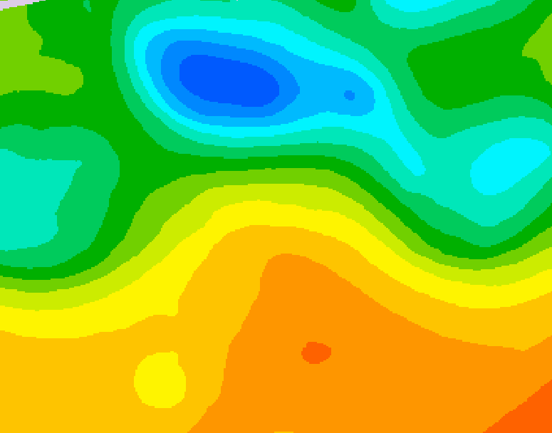 GDPS 500 millibar geopotential height 216 hour forecast chart for Canada based on 2026/05/22 1200Z data