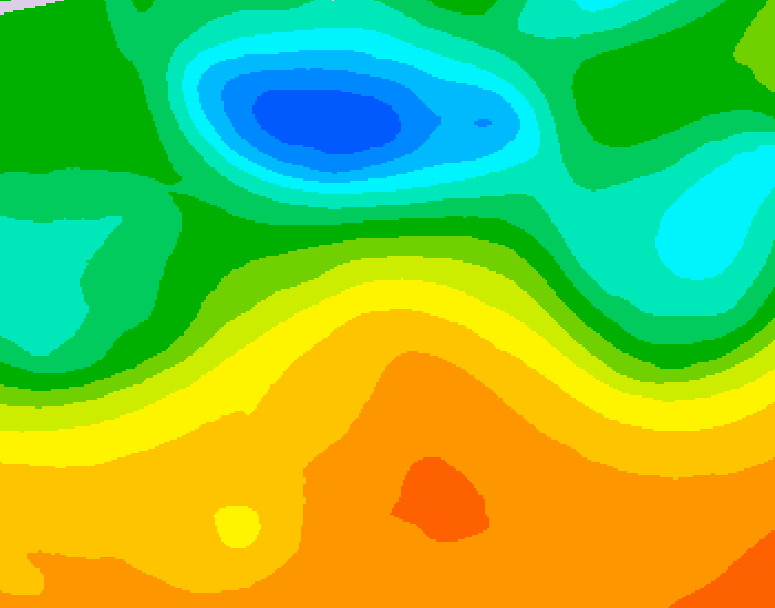 GDPS 500 millibar geopotential height 222 hour forecast chart for Canada based on 2026/05/22 1200Z data