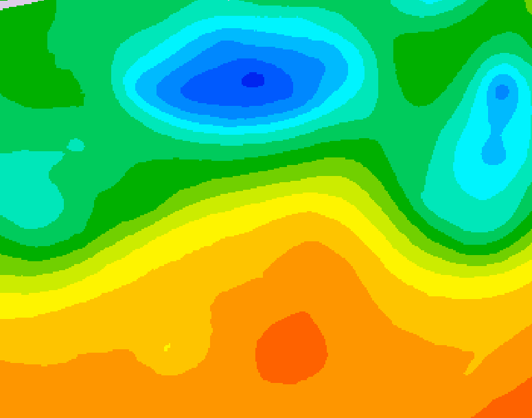GDPS 500 millibar geopotential height 234 hour forecast chart for Canada based on 2026/05/22 1200Z data