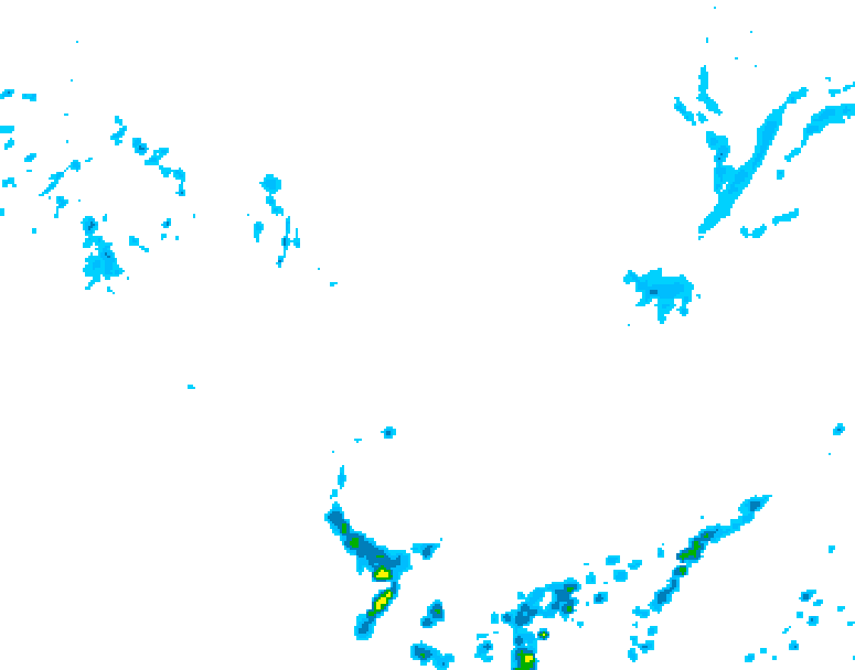 GDPS precipitation 012 hour forecast chart for Canada based on 2026/05/22 0000Z data