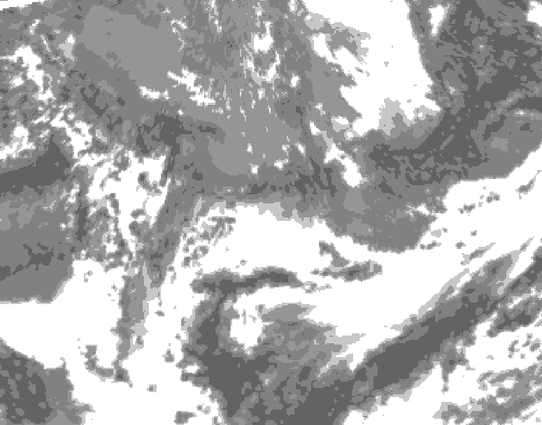 GDPS total cloud 006 hour forecast chart for Canada based on 2026/05/22 0000Z data