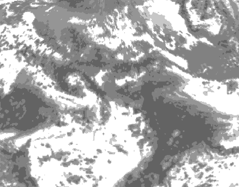 GDPS total cloud 078 hour forecast chart for Canada based on 2026/05/22 0000Z data