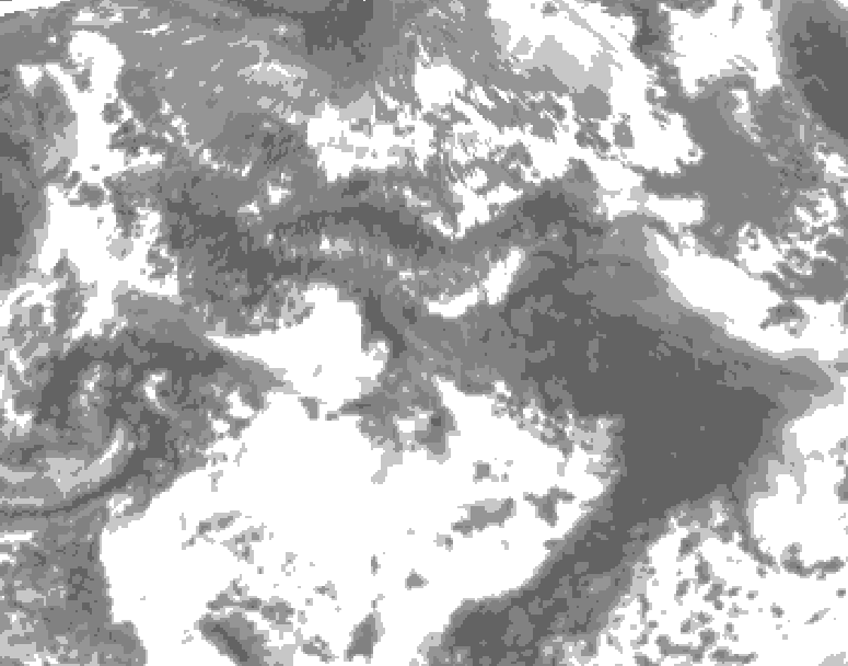 GDPS total cloud 090 hour forecast chart for Canada based on 2026/05/22 0000Z data