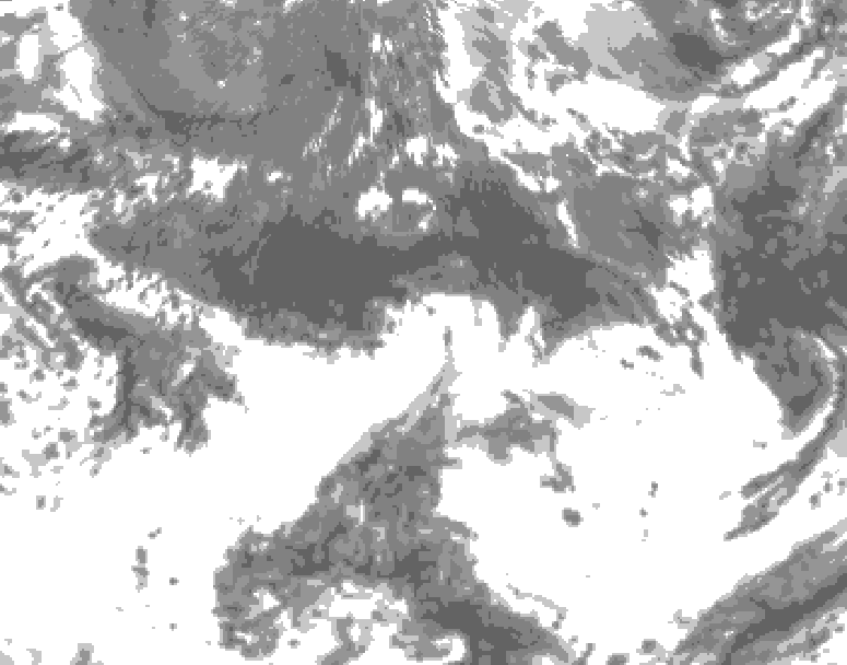GDPS total cloud 240 hour forecast chart for Canada based on 2026/05/22 0000Z data