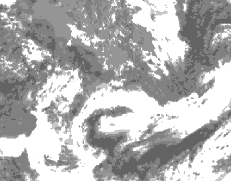GDPS total cloud 006 hour forecast chart for Canada based on 2026/05/22 1200Z data