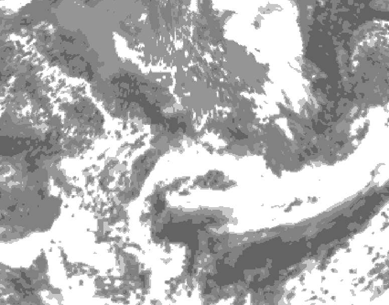 GDPS total cloud 012 hour forecast chart for Canada based on 2026/05/22 1200Z data