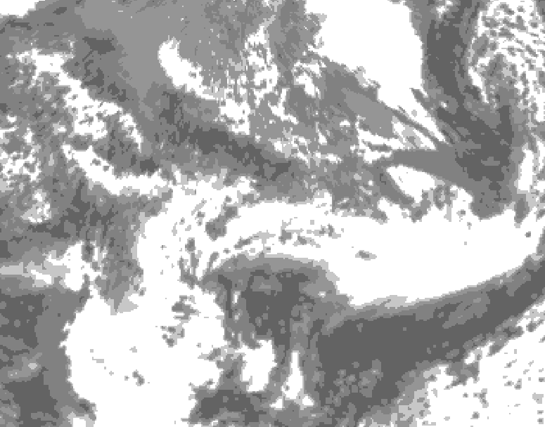 GDPS total cloud 024 hour forecast chart for Canada based on 2026/05/22 1200Z data