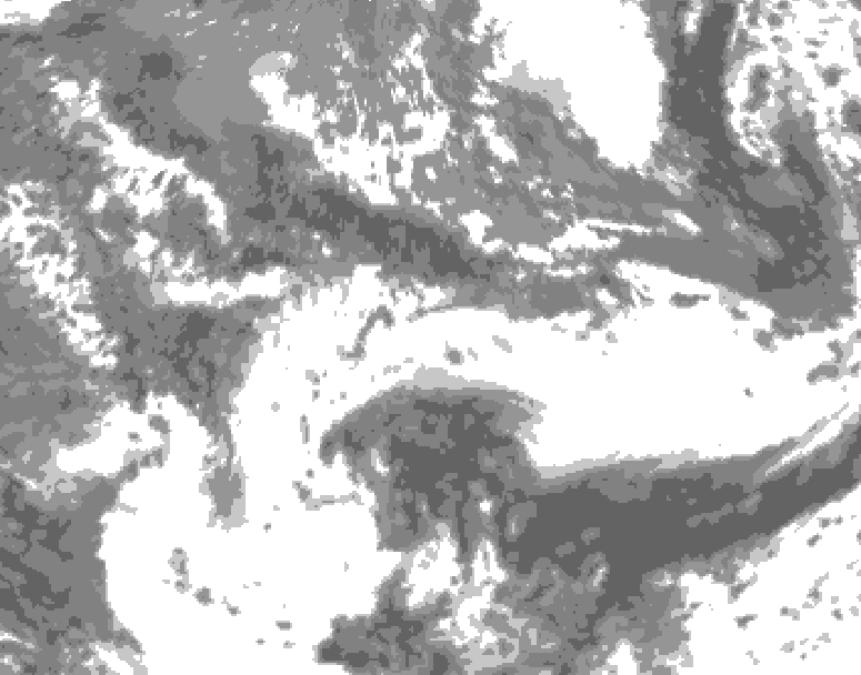 GDPS total cloud 030 hour forecast chart for Canada based on 2026/05/22 1200Z data