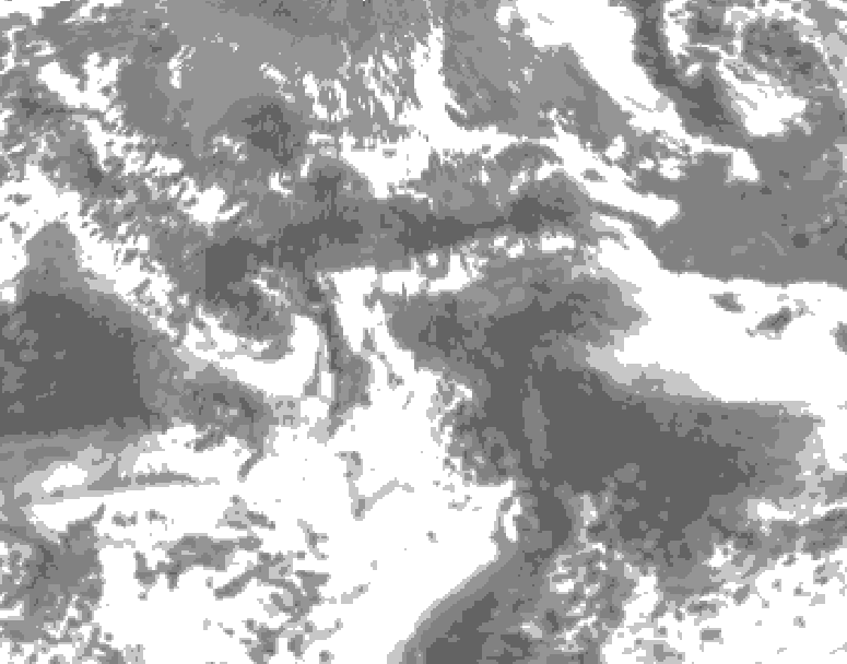 GDPS total cloud 060 hour forecast chart for Canada based on 2026/05/22 1200Z data