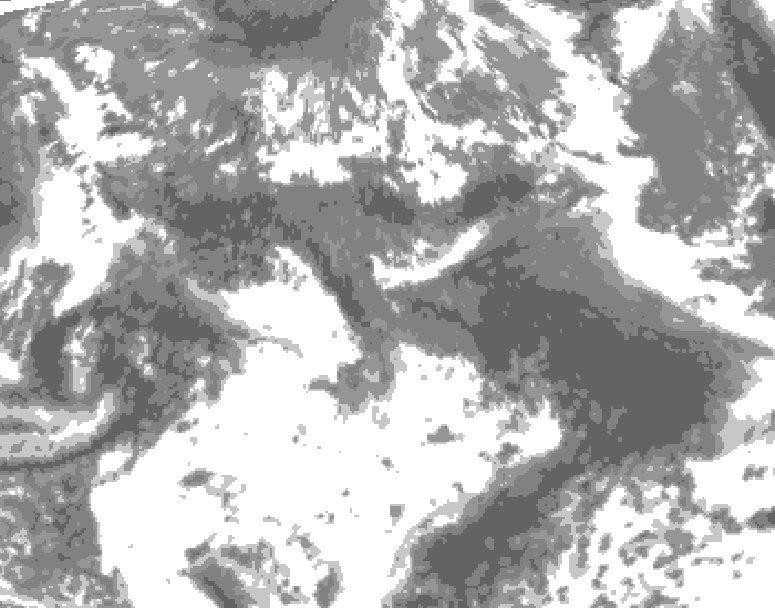 GDPS total cloud 078 hour forecast chart for Canada based on 2026/05/22 1200Z data