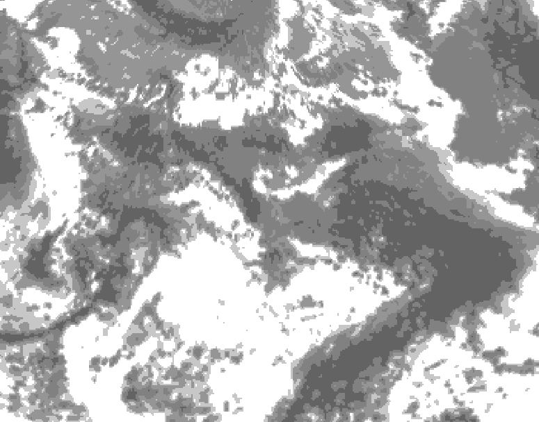 GDPS total cloud 084 hour forecast chart for Canada based on 2026/05/22 1200Z data