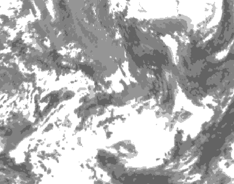 GDPS total cloud 168 hour forecast chart for Canada based on 2026/05/22 1200Z data