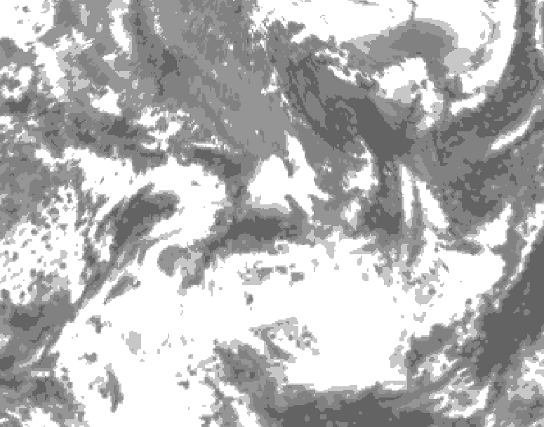 GDPS total cloud 174 hour forecast chart for Canada based on 2026/05/22 1200Z data