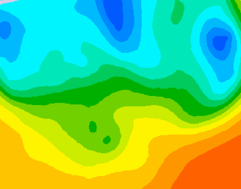 GDPS 500 millibar geopotential height 006 hour forecast chart for Canada based on 2026/05/23 0000Z data