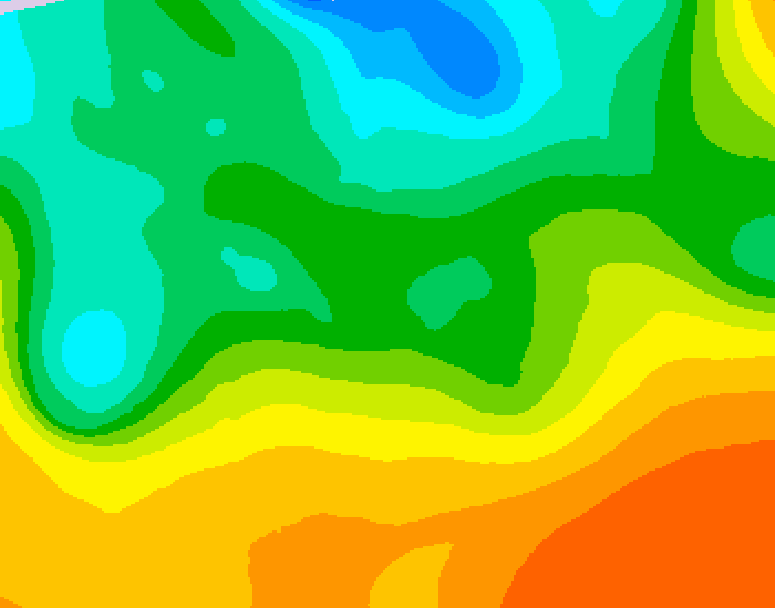 GDPS 500 millibar geopotential height 066 hour forecast chart for Canada based on 2026/05/23 0000Z data